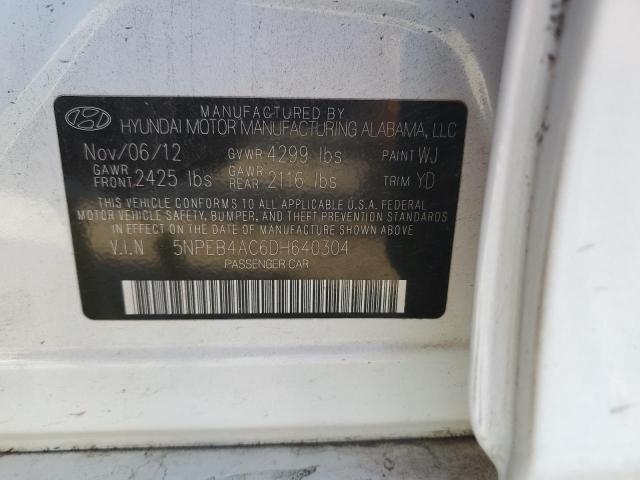 Photo 12 VIN: 5NPEB4AC6DH640304 - HYUNDAI SONATA GLS 