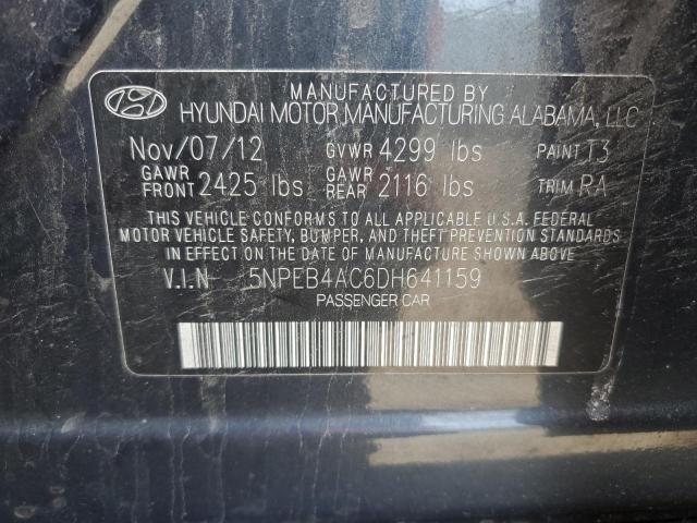 Photo 11 VIN: 5NPEB4AC6DH641159 - HYUNDAI SONATA GLS 