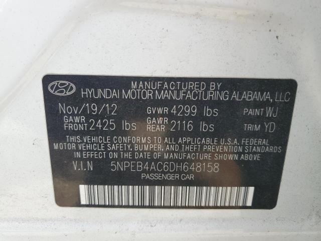 Photo 11 VIN: 5NPEB4AC6DH648158 - HYUNDAI SONATA 