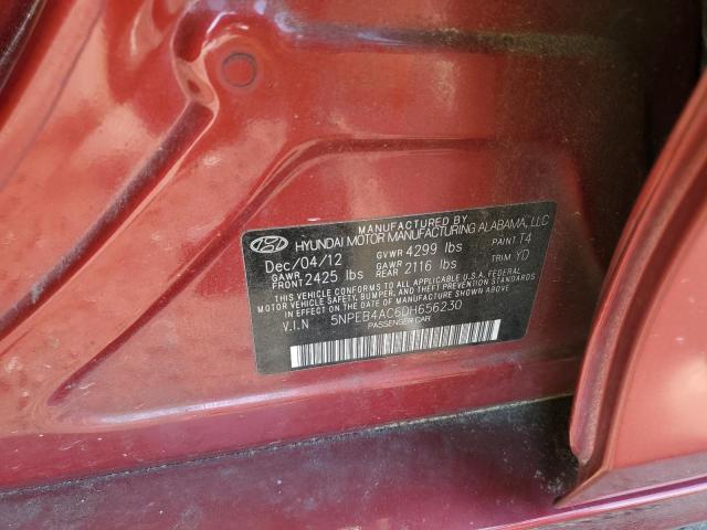 Photo 11 VIN: 5NPEB4AC6DH656230 - HYUNDAI SONATA 