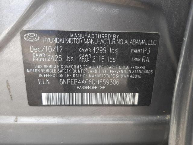 Photo 11 VIN: 5NPEB4AC6DH659306 - HYUNDAI SONATA GLS 