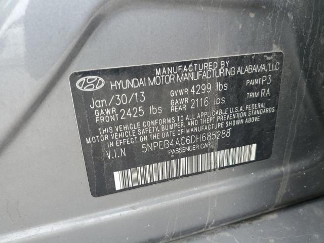 Photo 11 VIN: 5NPEB4AC6DH685288 - HYUNDAI SONATA GLS 