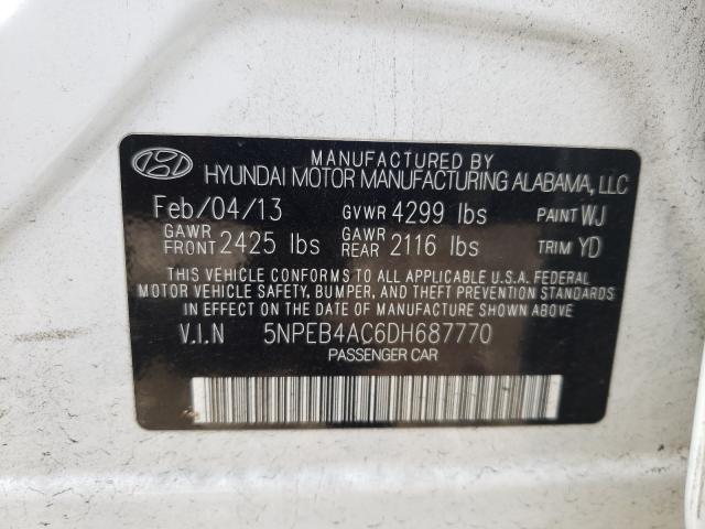 Photo 9 VIN: 5NPEB4AC6DH687770 - HYUNDAI SONATA GLS 