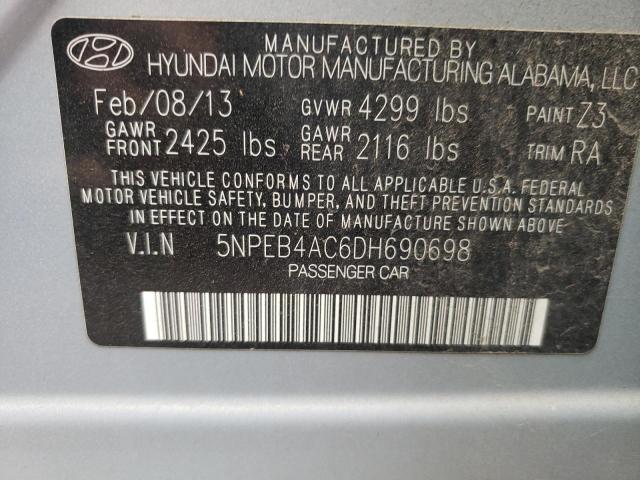 Photo 9 VIN: 5NPEB4AC6DH690698 - HYUNDAI SONATA GLS 