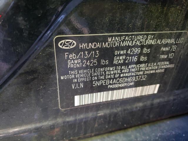 Photo 9 VIN: 5NPEB4AC6DH693732 - HYUNDAI SONATA GLS 