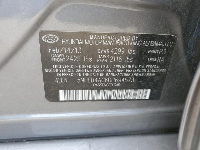 Photo 11 VIN: 5NPEB4AC6DH694573 - HYUNDAI SONATA 