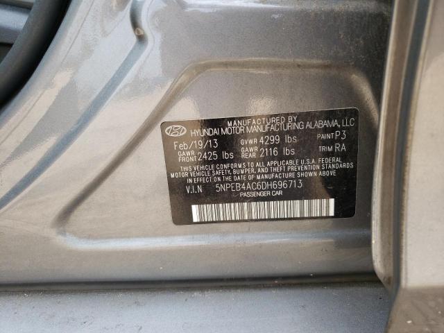 Photo 11 VIN: 5NPEB4AC6DH696713 - HYUNDAI SONATA GLS 