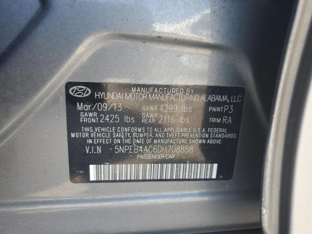 Photo 12 VIN: 5NPEB4AC6DH708858 - HYUNDAI SONATA GLS 