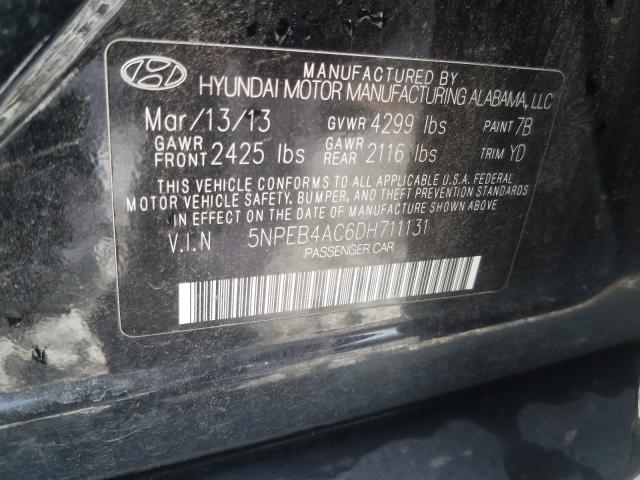 Photo 9 VIN: 5NPEB4AC6DH711131 - HYUNDAI SONATA GLS 