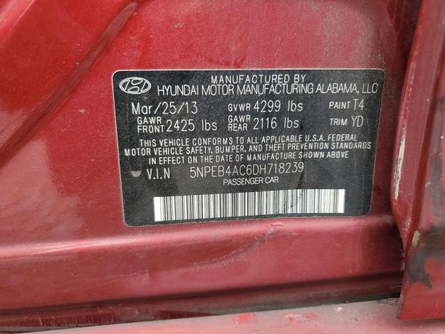 Photo 12 VIN: 5NPEB4AC6DH718239 - HYUNDAI SONATA GLS 