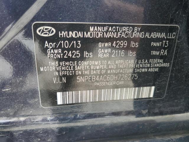 Photo 11 VIN: 5NPEB4AC6DH726275 - HYUNDAI SONATA 