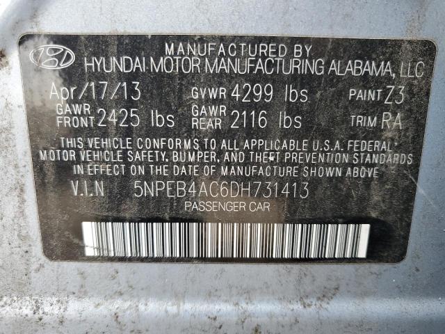 Photo 11 VIN: 5NPEB4AC6DH731413 - HYUNDAI SONATA GLS 