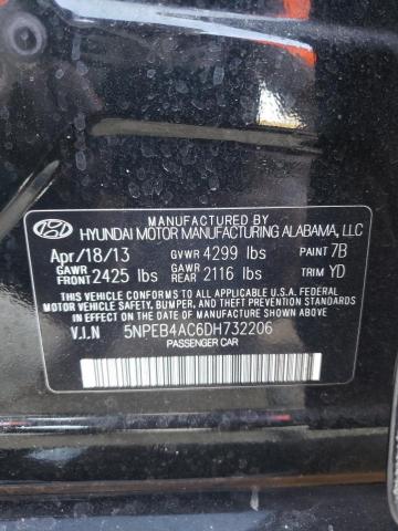 Photo 9 VIN: 5NPEB4AC6DH732206 - HYUNDAI SONATA GLS 