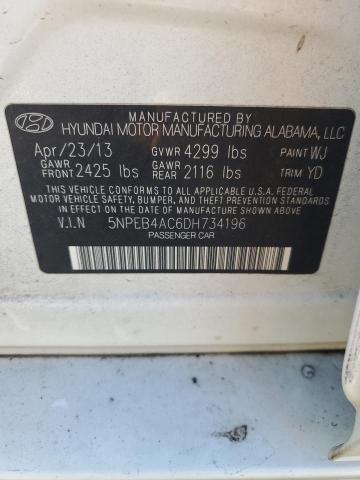 Photo 12 VIN: 5NPEB4AC6DH734196 - HYUNDAI SONATA GLS 