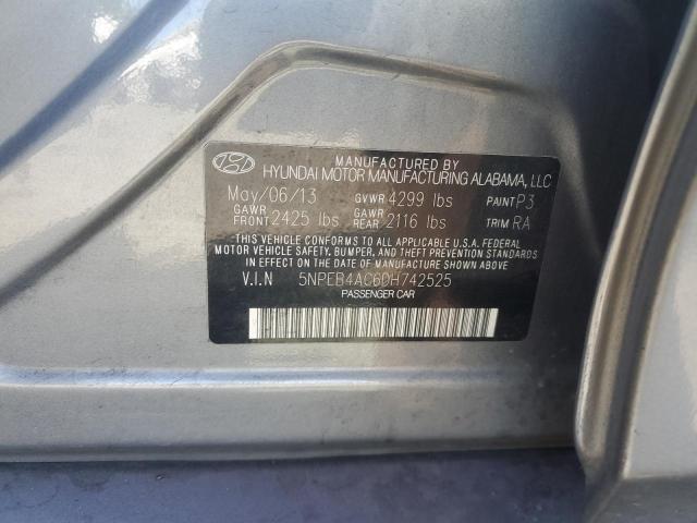 Photo 11 VIN: 5NPEB4AC6DH742525 - HYUNDAI SONATA GLS 