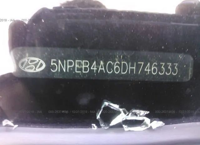 Photo 8 VIN: 5NPEB4AC6DH746333 - HYUNDAI SONATA 