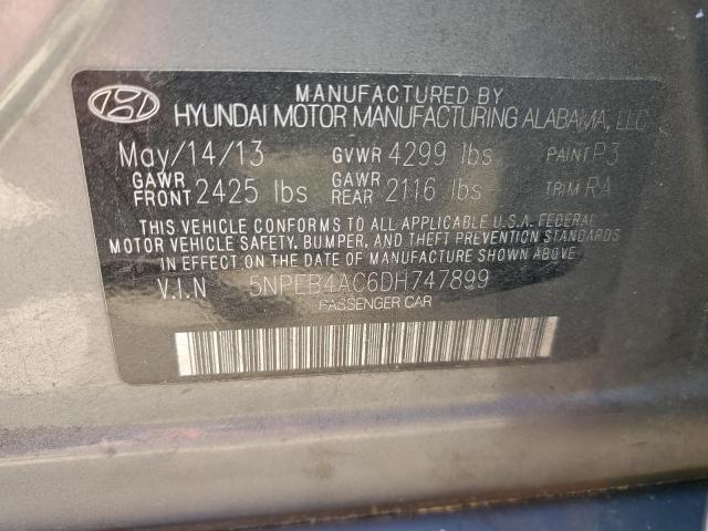 Photo 11 VIN: 5NPEB4AC6DH747899 - HYUNDAI SONATA 