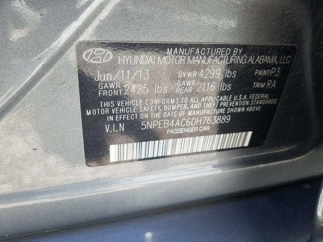 Photo 9 VIN: 5NPEB4AC6DH763889 - HYUNDAI SONATA GLS 