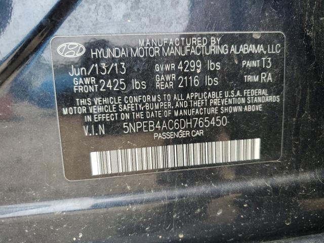 Photo 11 VIN: 5NPEB4AC6DH765450 - HYUNDAI SONATA GLS 