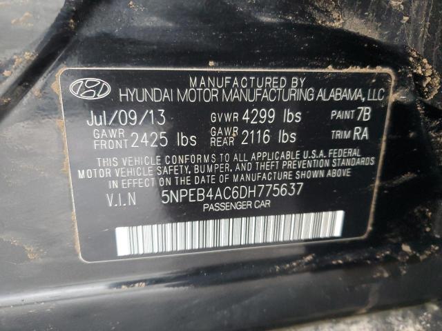 Photo 11 VIN: 5NPEB4AC6DH775637 - HYUNDAI SONATA GLS 