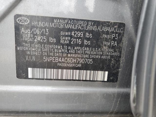 Photo 12 VIN: 5NPEB4AC6DH790705 - HYUNDAI SONATA 