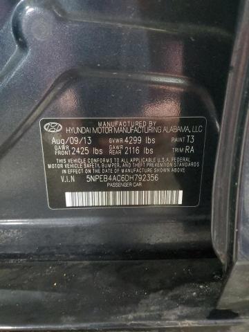 Photo 11 VIN: 5NPEB4AC6DH792356 - HYUNDAI SONATA 