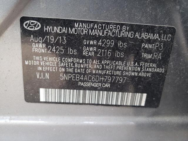 Photo 9 VIN: 5NPEB4AC6DH797797 - HYUNDAI SONATA GLS 