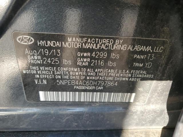 Photo 11 VIN: 5NPEB4AC6DH797864 - HYUNDAI SONATA GLS 