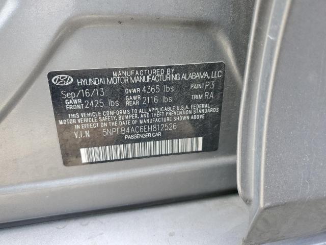 Photo 11 VIN: 5NPEB4AC6EH812526 - HYUNDAI SONATA GLS 