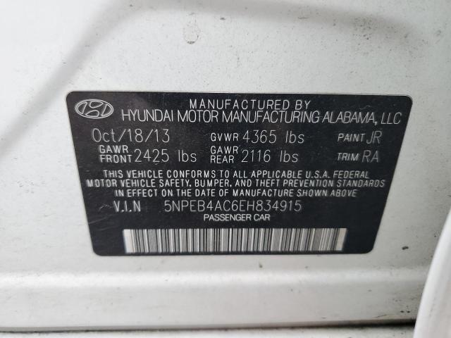 Photo 12 VIN: 5NPEB4AC6EH834915 - HYUNDAI SONATA 