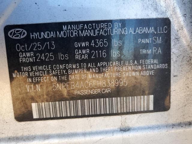 Photo 12 VIN: 5NPEB4AC6EH838995 - HYUNDAI SONATA GLS 