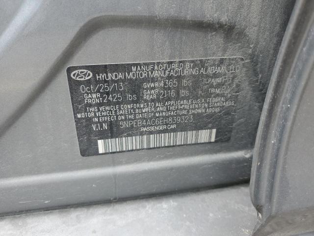 Photo 11 VIN: 5NPEB4AC6EH839323 - HYUNDAI SONATA 