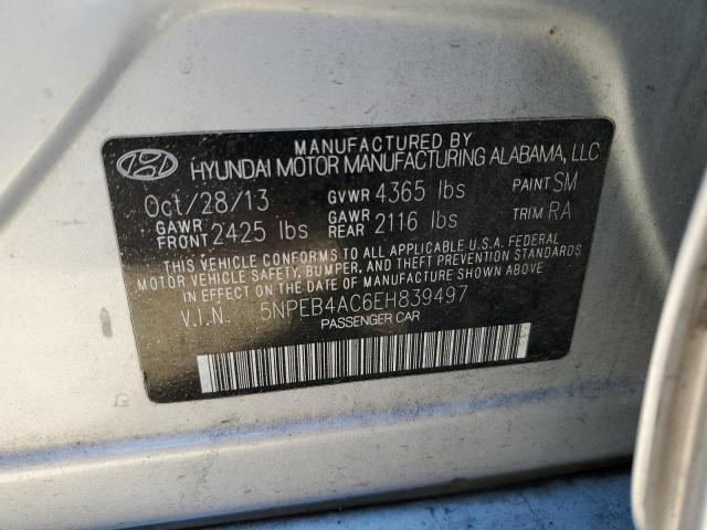 Photo 12 VIN: 5NPEB4AC6EH839497 - HYUNDAI SONATA LIM 