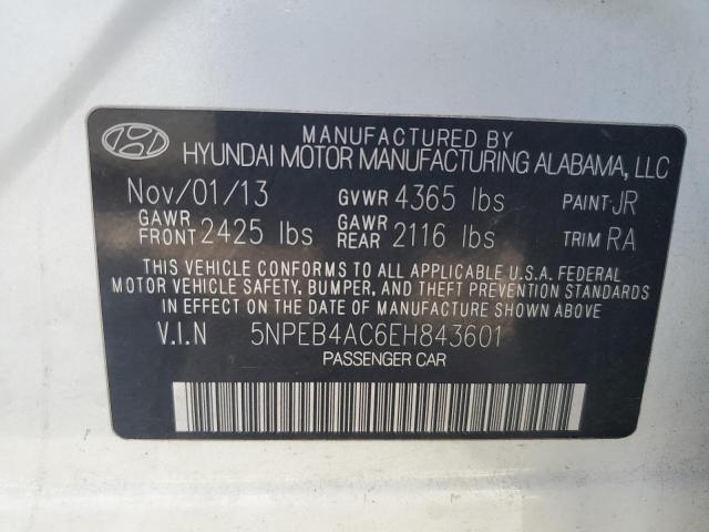 Photo 12 VIN: 5NPEB4AC6EH843601 - HYUNDAI SONATA GLS 