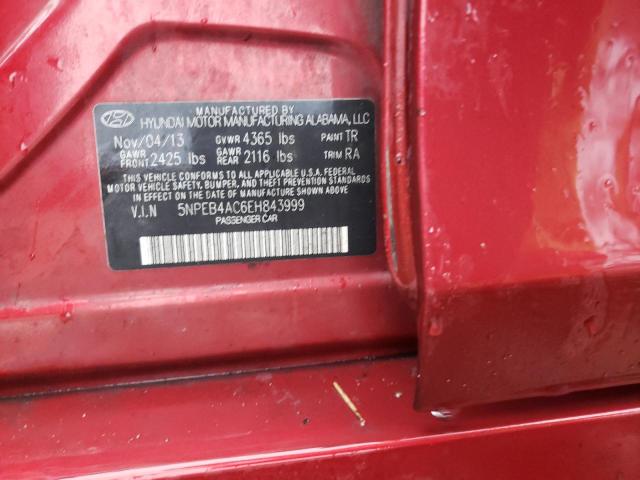 Photo 11 VIN: 5NPEB4AC6EH843999 - HYUNDAI SONATA 