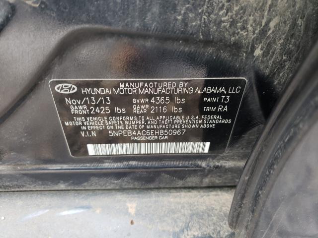 Photo 9 VIN: 5NPEB4AC6EH850967 - HYUNDAI SONATA GLS 