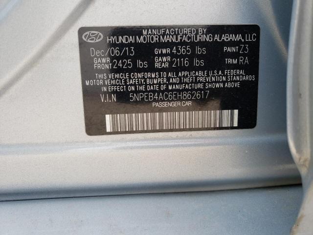 Photo 11 VIN: 5NPEB4AC6EH862617 - HYUNDAI SONATA GLS 