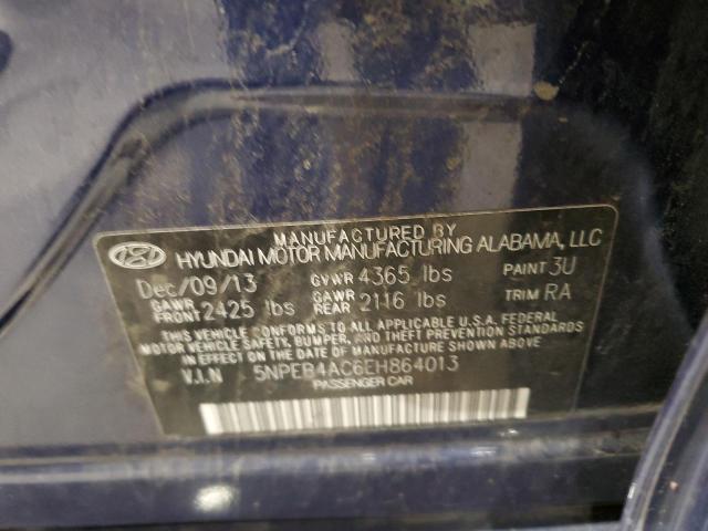 Photo 9 VIN: 5NPEB4AC6EH864013 - HYUNDAI SONATA GLS 