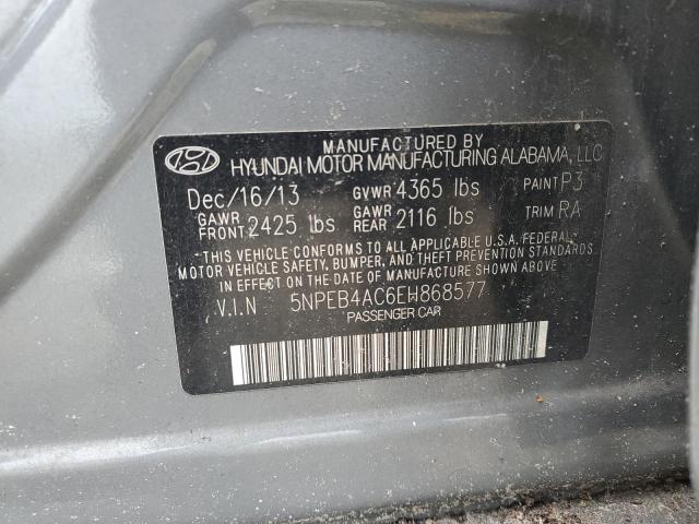 Photo 11 VIN: 5NPEB4AC6EH868577 - HYUNDAI SONATA GLS 