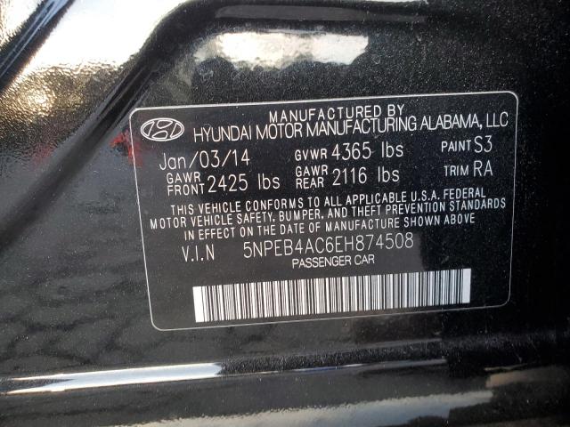 Photo 11 VIN: 5NPEB4AC6EH874508 - HYUNDAI SONATA GLS 