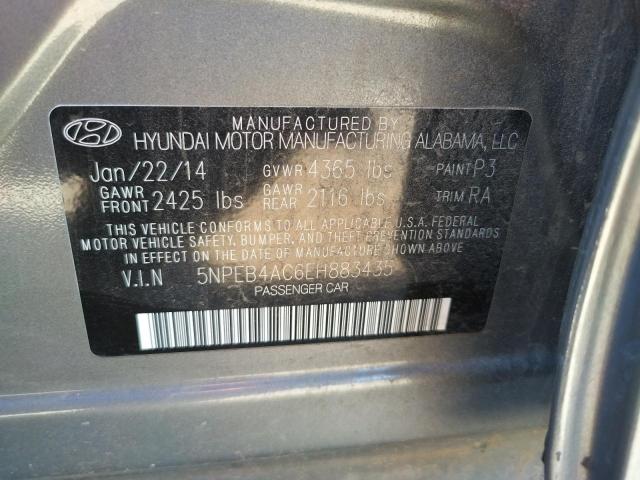 Photo 9 VIN: 5NPEB4AC6EH883435 - HYUNDAI SONATA GLS 