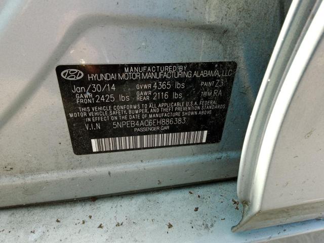 Photo 11 VIN: 5NPEB4AC6EH886383 - HYUNDAI SONATA 