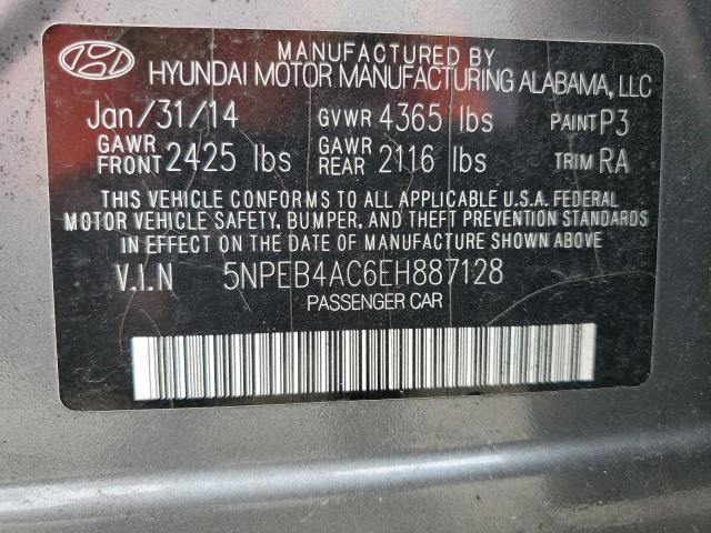 Photo 11 VIN: 5NPEB4AC6EH887128 - HYUNDAI SONATA GLS 