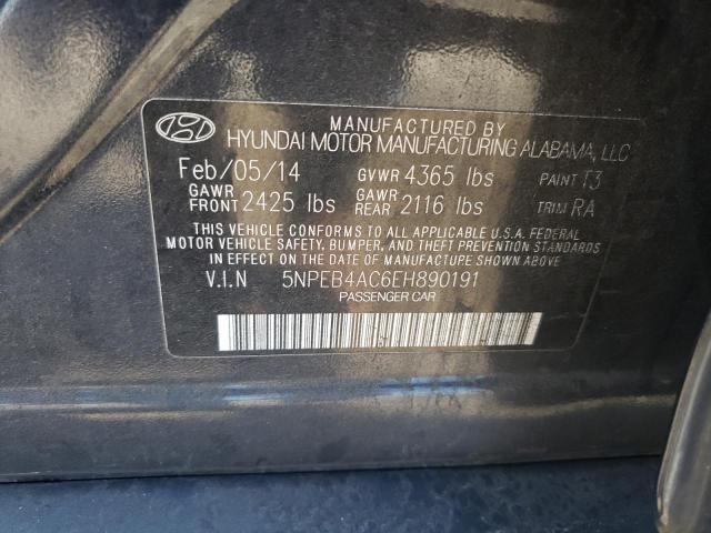 Photo 11 VIN: 5NPEB4AC6EH890191 - HYUNDAI SONATA GLS 