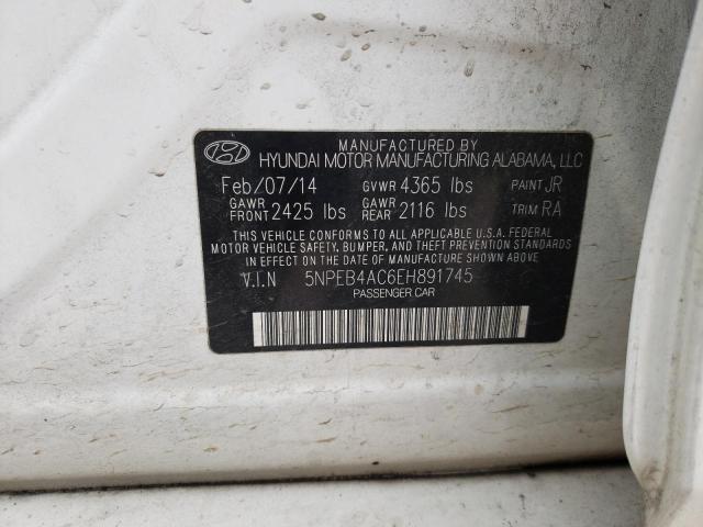 Photo 11 VIN: 5NPEB4AC6EH891745 - HYUNDAI SONATA 