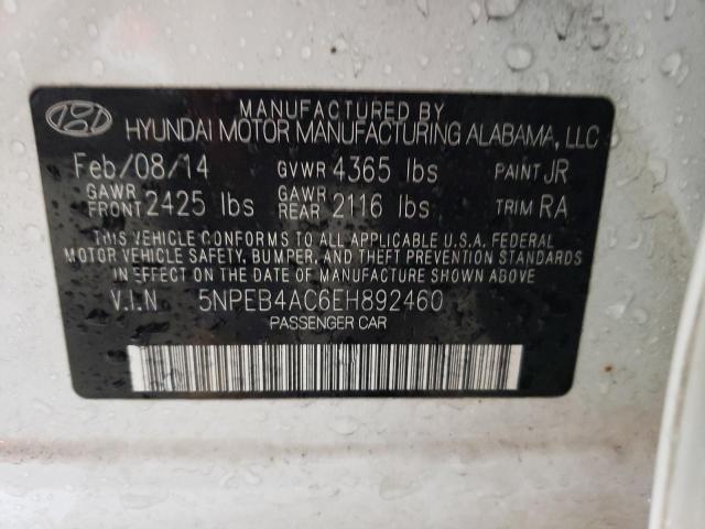 Photo 11 VIN: 5NPEB4AC6EH892460 - HYUNDAI SONATA 