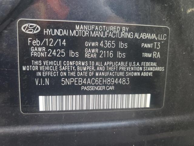 Photo 11 VIN: 5NPEB4AC6EH894483 - HYUNDAI SONATA GLS 