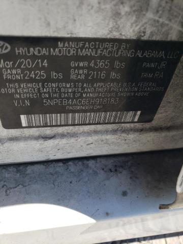 Photo 11 VIN: 5NPEB4AC6EH918183 - HYUNDAI SONATA GLS 