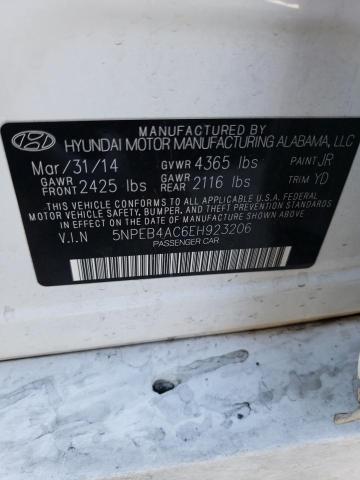 Photo 11 VIN: 5NPEB4AC6EH923206 - HYUNDAI SONATA GLS 