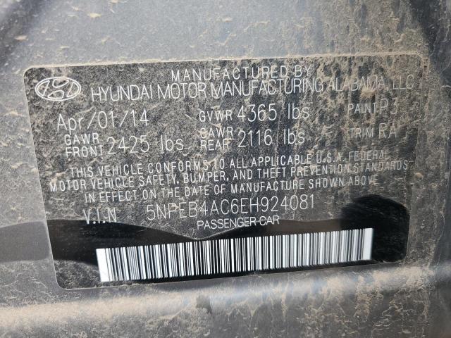 Photo 11 VIN: 5NPEB4AC6EH924081 - HYUNDAI SONATA 